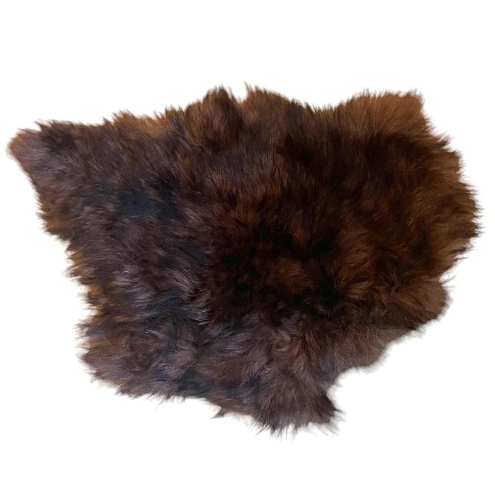 GENUINE Small Chocolate Brown Piece of Fur For crafts‎
